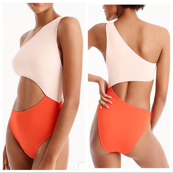 j crew colorblock swimsuit